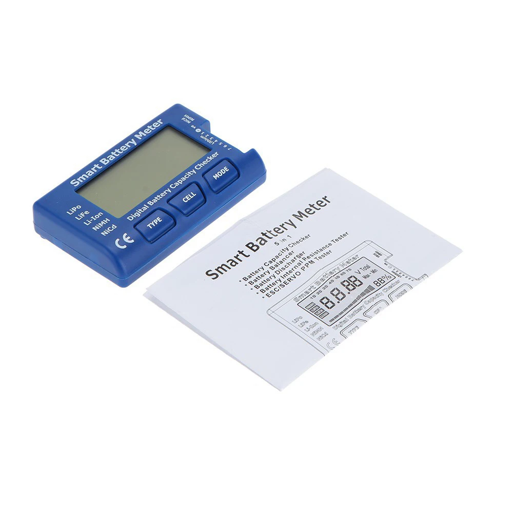 5 in 1 Smart Battery Meter LiPo/LiFe/Li-ion/NiMH/Nicd Battery Tester Servo Discharger Balance/ESC/PPM image 6