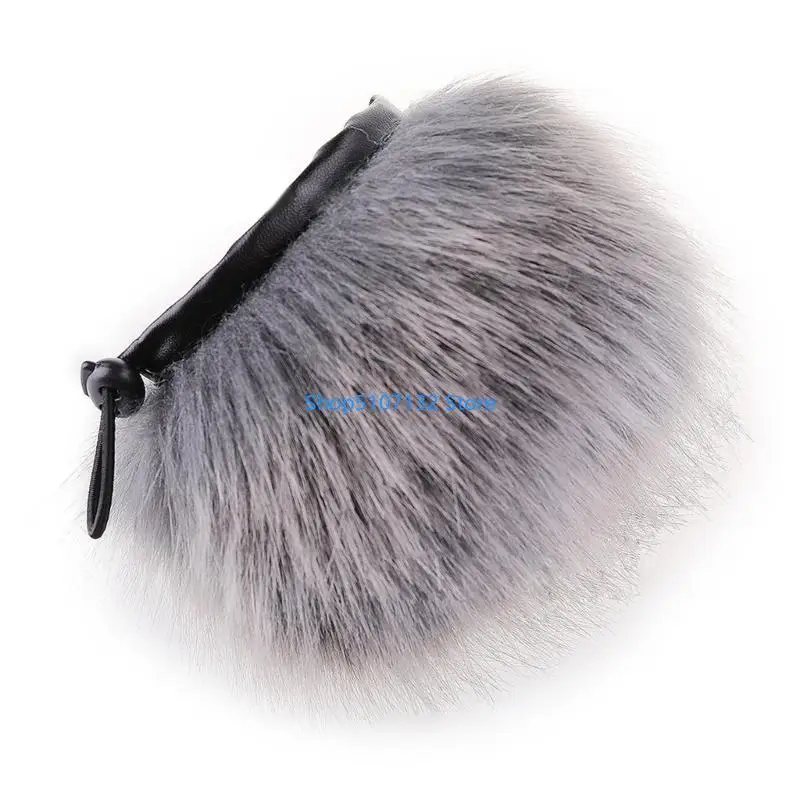87HD Deadcat Slip on Gnindshield غطاء ميكروفونات متكاملة للمسجل H1N Recorder في الهواء الطلق ميكروفون للهيئة الزجاجية فروي
