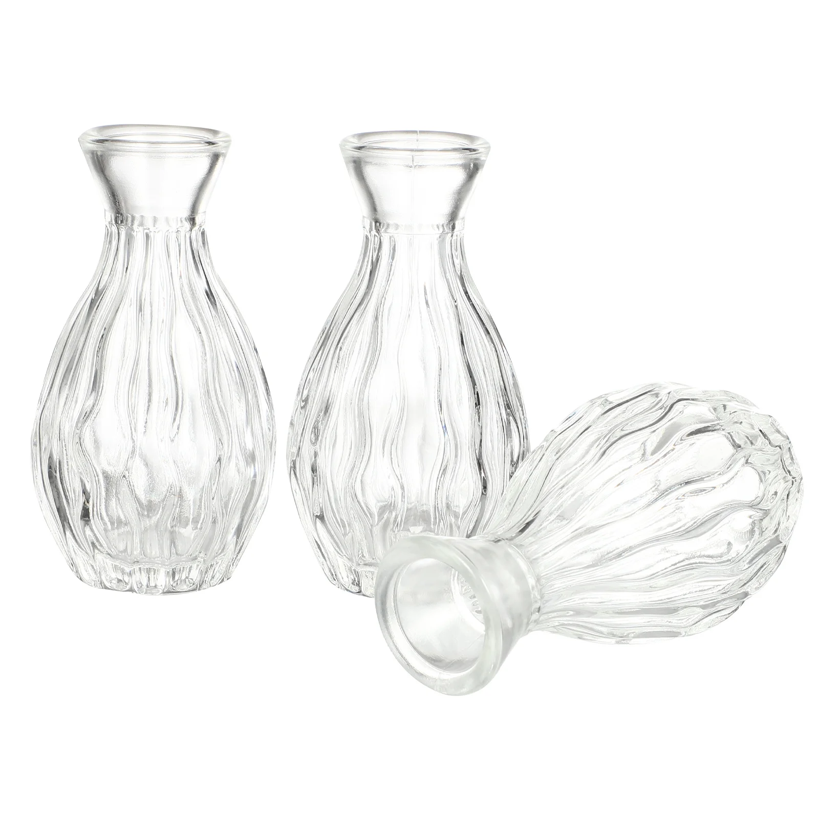 

3Pcs Aromatherapy Glass Diffuser Bottles Transparent Large Capacity Essential Oil Jars Home Decoration Refillable Fragrance