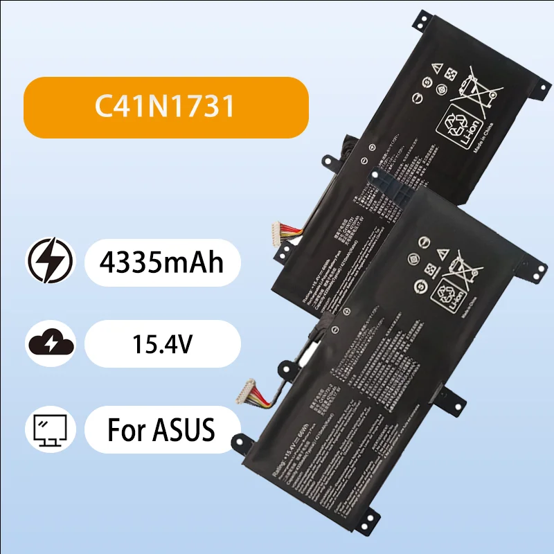 High Quality C41N1731 Laptop Battery For ASUS ROG GL504G S5C Scar II Hero II 15.4V 4335mAh Long Lasting Battery