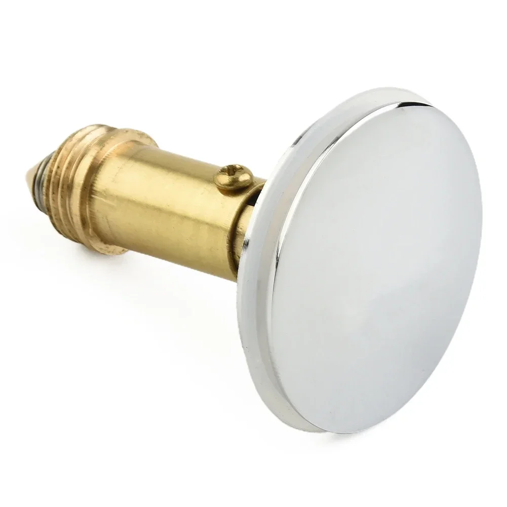 Achieve A Leak Proof Seal With Chrome Sink Push Button Click Clack Plug+Spring Bolt For 38mm Tap Up Basin Waste