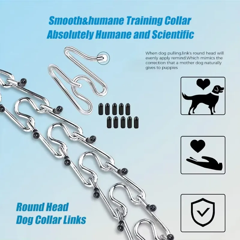 Professional Stainless Steel Prong Collar | Adjustable Dog Training Collar with Safety Lock for Large Breed Behavior Correction - view 4