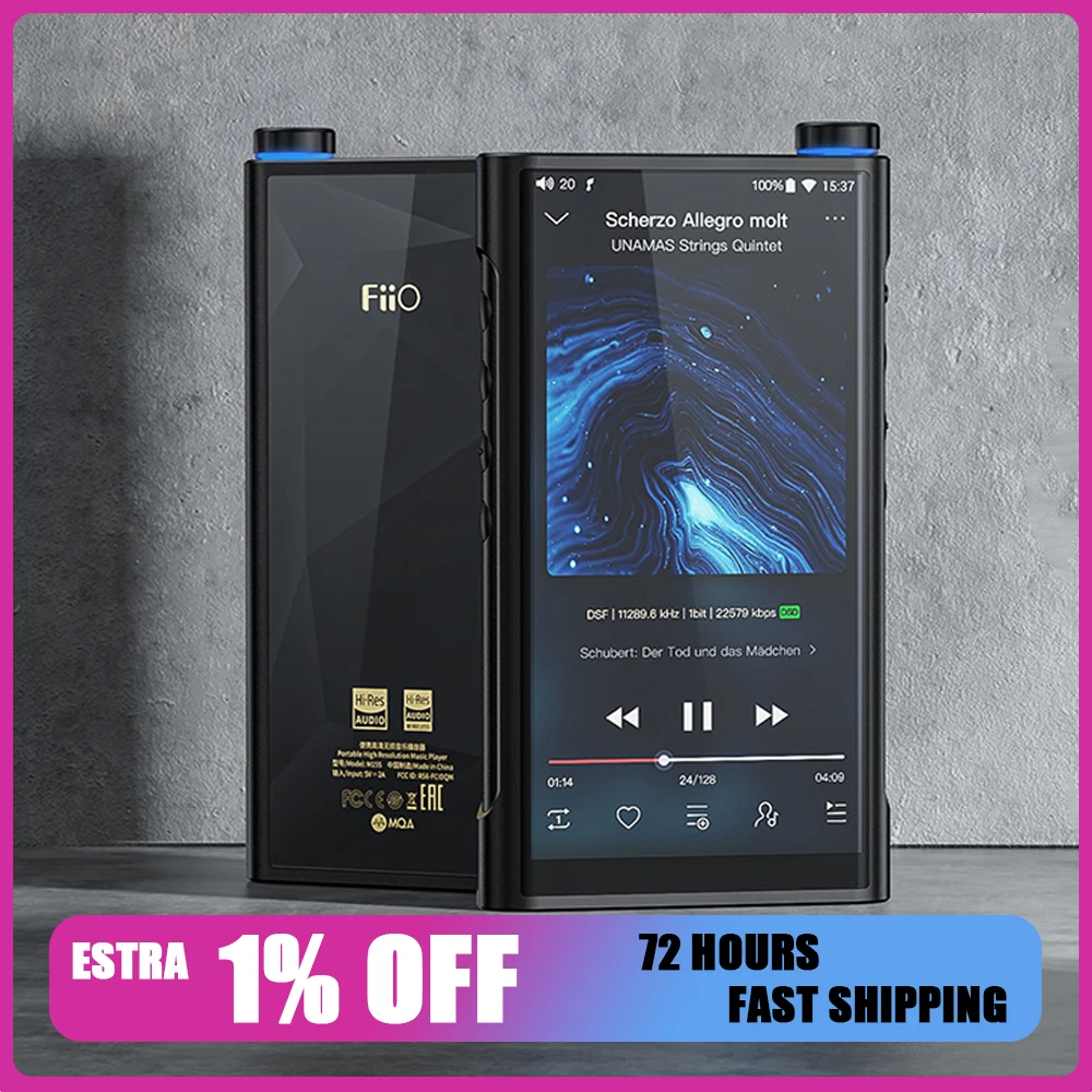 

FiiO M15S Android 10, переносной музыкальный плеер высокого разрешения без потерь, MP3 MQA ES9038PRO, ЦАП, чип Snapdragon 660, Bluetooth 5,0, LDAC