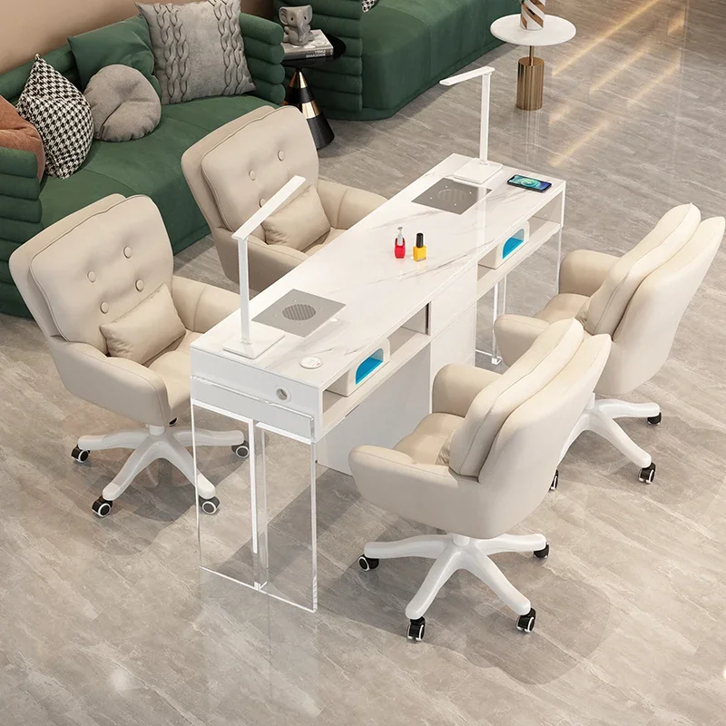 Equipo de suministros para uñas, mesas acrílicas, colector de polvo para manicura profesional, escritorio, mesa de belleza para uñas, muebles de Tafel para manicura