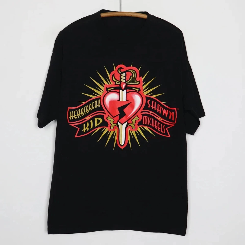 1997 Shawn Michaels' 'Sad Boy' Black Unisex T-shirt with Fan Print Suitable for Daily Wear and Music Festival T-shirts