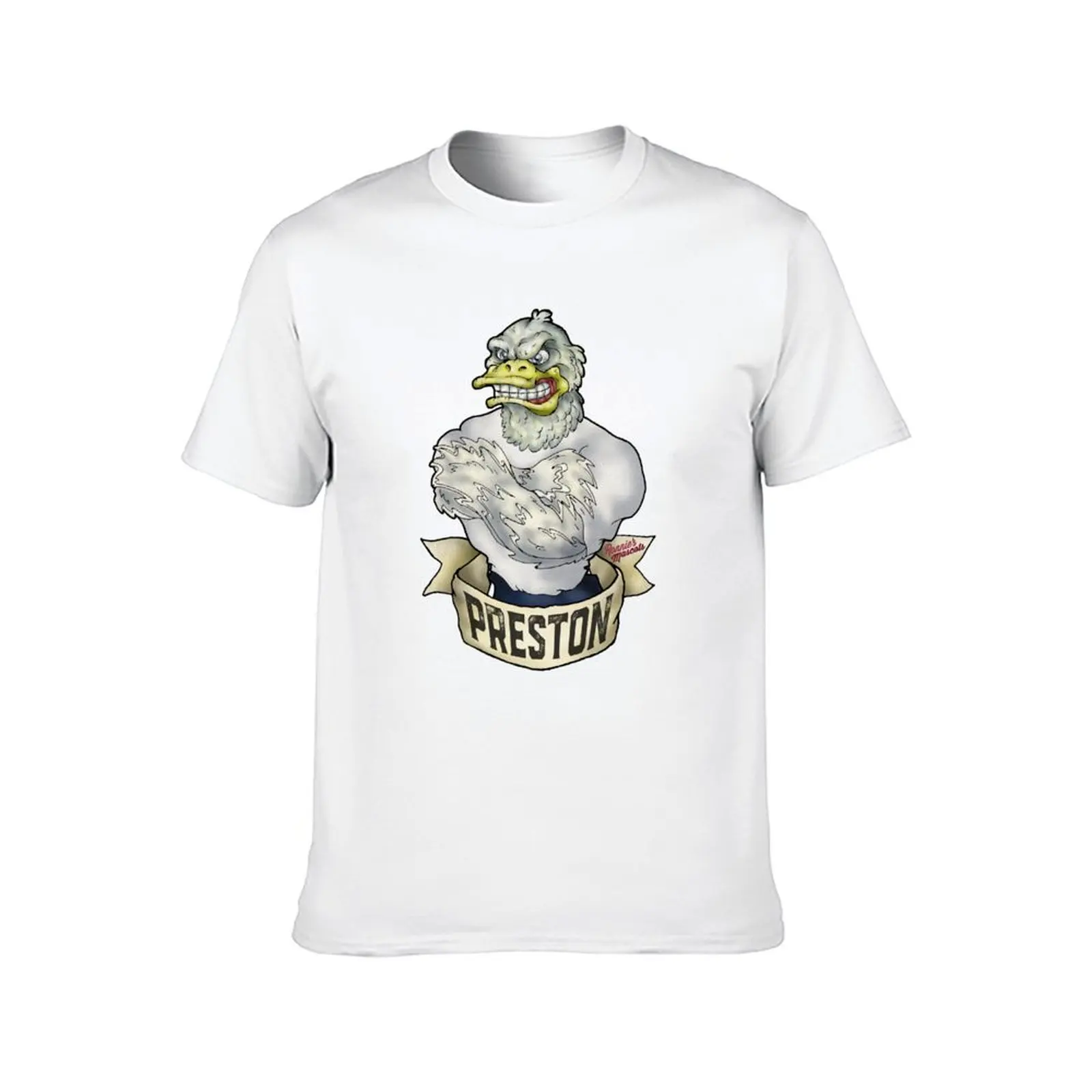 Preston North End Duck Mascot T-Shirt plus size tops for a boy graphic tee shirt sports fans men workout shirt