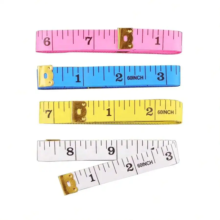 2 Pack Soft Tape Measure Double Scale Body Sewing Flexible Tailor Craft Vinyl Ruler For Weight Loss Medical Body Measurement, Ha