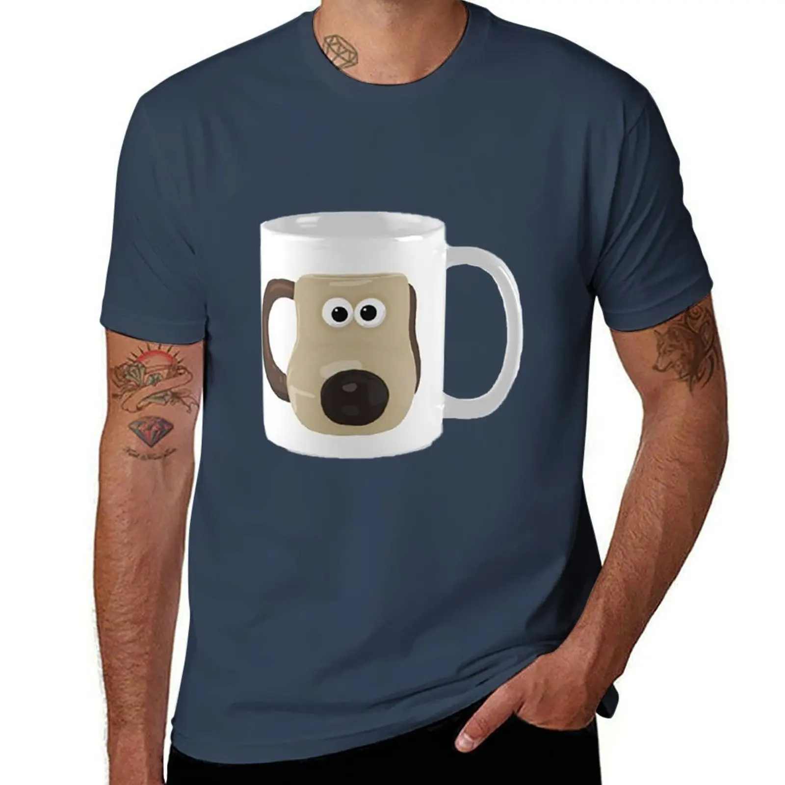 

Gromit mug mug T-Shirt man t shirt cotton t shirt man plain T-Shirt