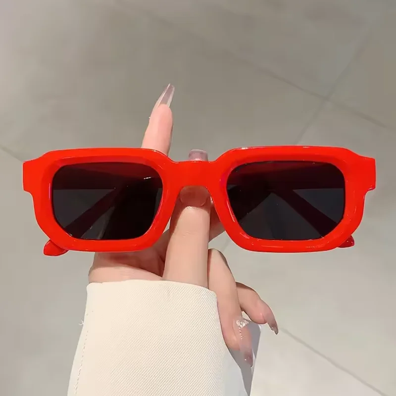 Nieuwe Mannen Vintage Rechthoek Frame Zonnebril Mode Retro Zonnebril Luxe Merk Design Bril UV400 Brillen Vrouwen Bril