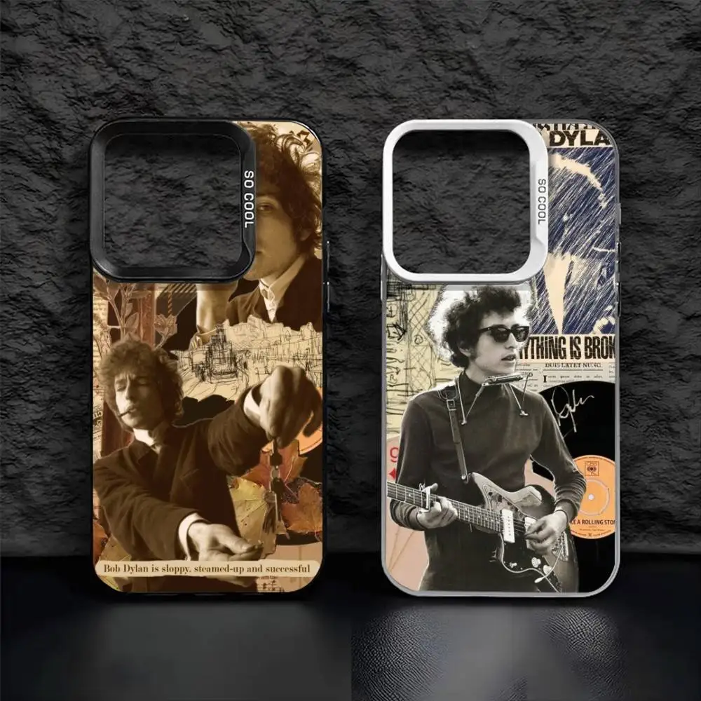 

Singer B-Bob D-Dylan Phone Case For IPhone 16 17 15 14 12 13 Pro Max Black Color Shockproof Cover