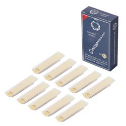 10 Pcs Bb Clarinet Reeds Strength 1.0/1.5/2.0/2.5/3.0/3.5 Reeds Traditional Reeds for Clarinet Beginner and Player