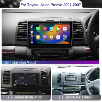 Pro Toyota Allion Premio T240 2001-2007 multimediální přehrávač bezdrátový Carplay GPS 4G DSP zadní kamera auto Android auto rádio 6 nejlepší prodej Autorádio Toyota Allion - №2