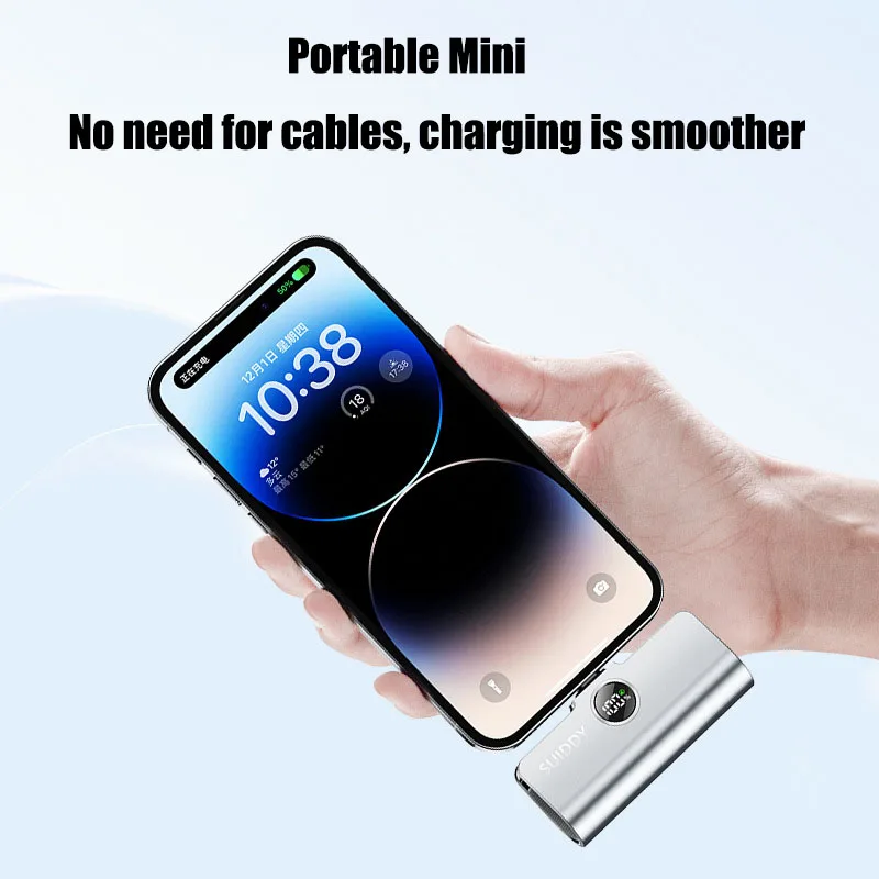 Emergency Capsule Power Bank 5000mAh Super Mini Portable Fast Charger Mobile Phone External Battery Universal Powerbanks