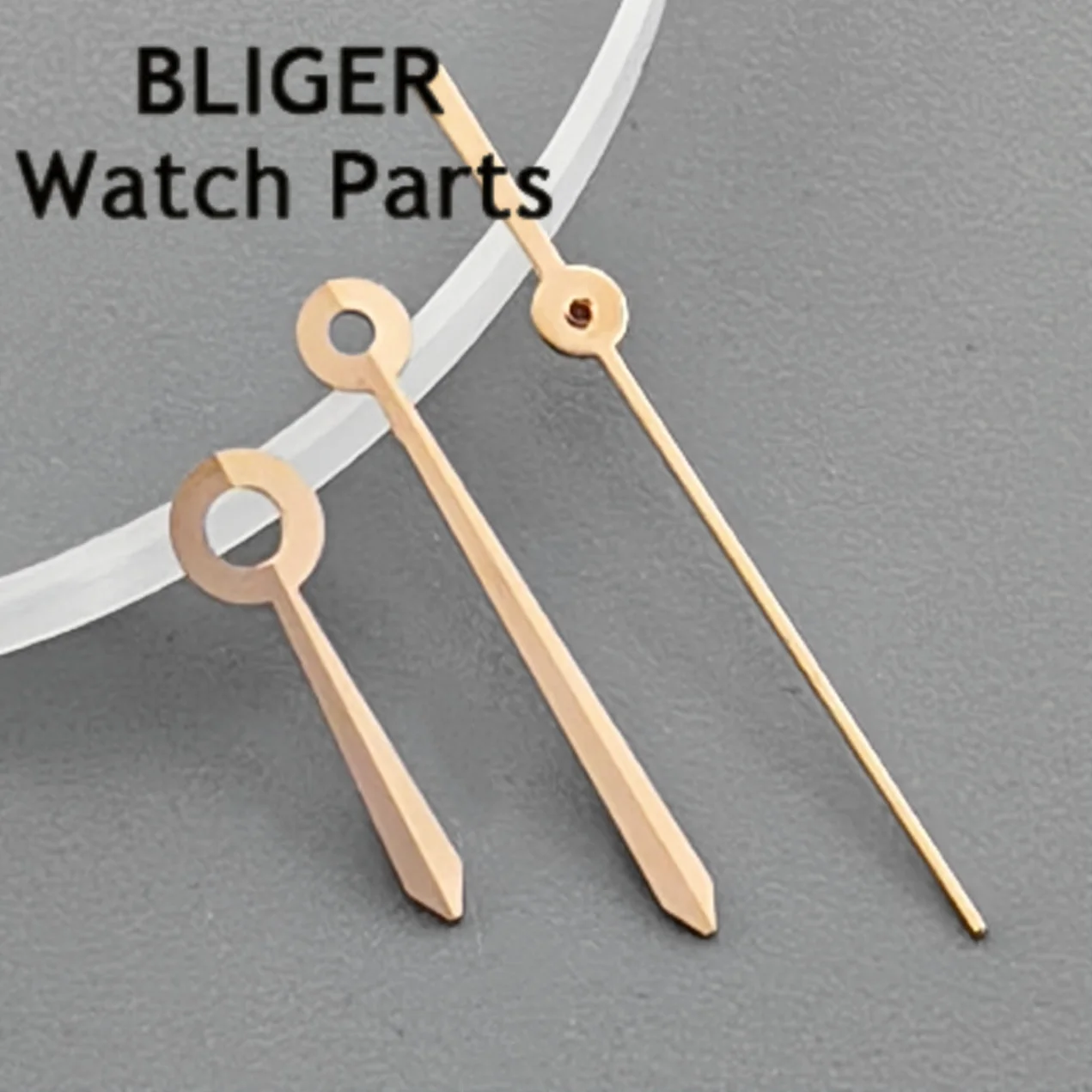 Rose Gold Silver Gold Blue Watch Needles For 24.5mm Watch Dial Watch Hand Accessories Mod Parts Fit NH05 NH06 Automatic Movement
