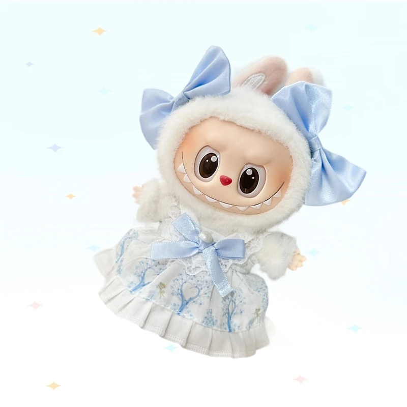 2025 nuevo MIni ropa de muñeca de peluche accesorios de atuendo para muñecas Labubu V1 V2 accesorios de ropa regalo DIY