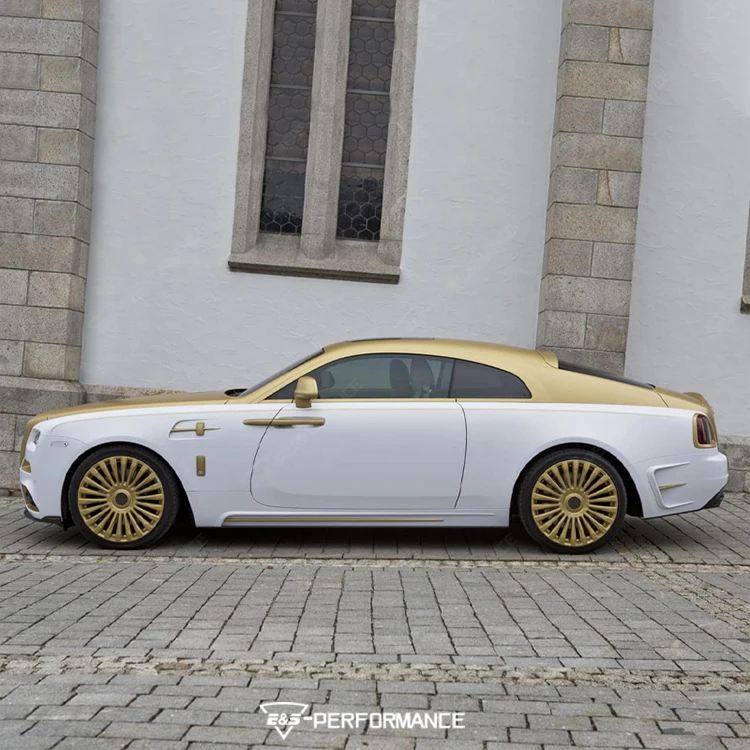 Dry Carbon Fiber M Style Car Front Rear Bumper Grilles Side Fenders Side Skirts Body Kit for Rolls Royce Wraith Modified Car Kit