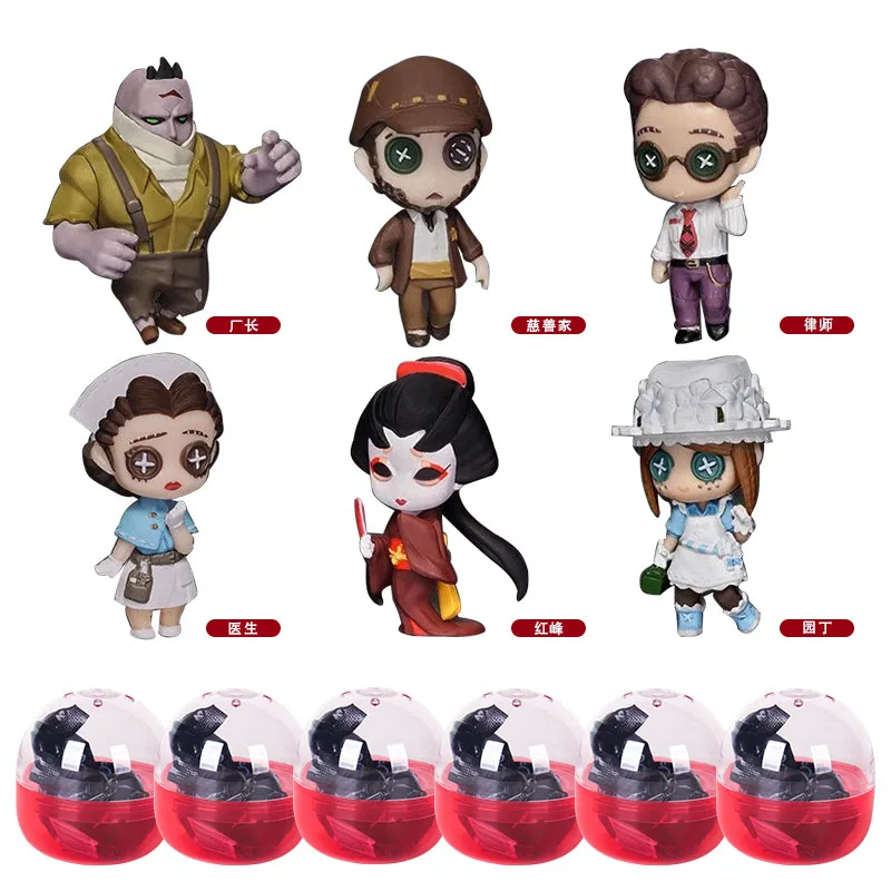 BANDAI Original Gashapon Identity V Anime Figure Mini Character Pendant Action Figure Toys for Boys Girls Birthday Gifts