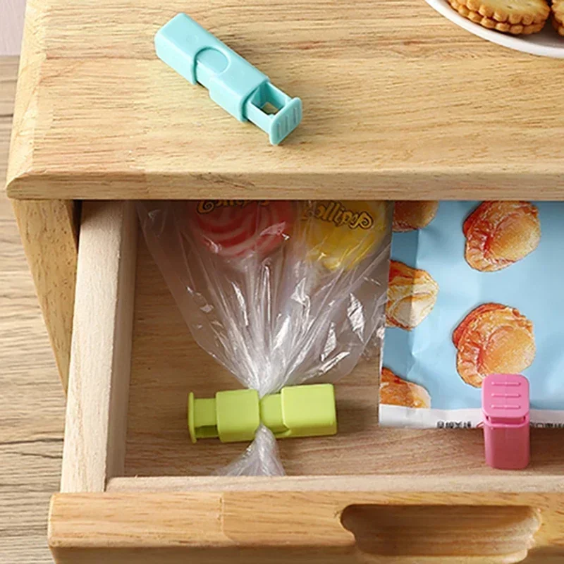 Bancs Clips pour aliments frais, pince à ressort, cuisine Mars, sac de rangement de légumes, clips de sac, outil de scellage, 1 à 12 pièces