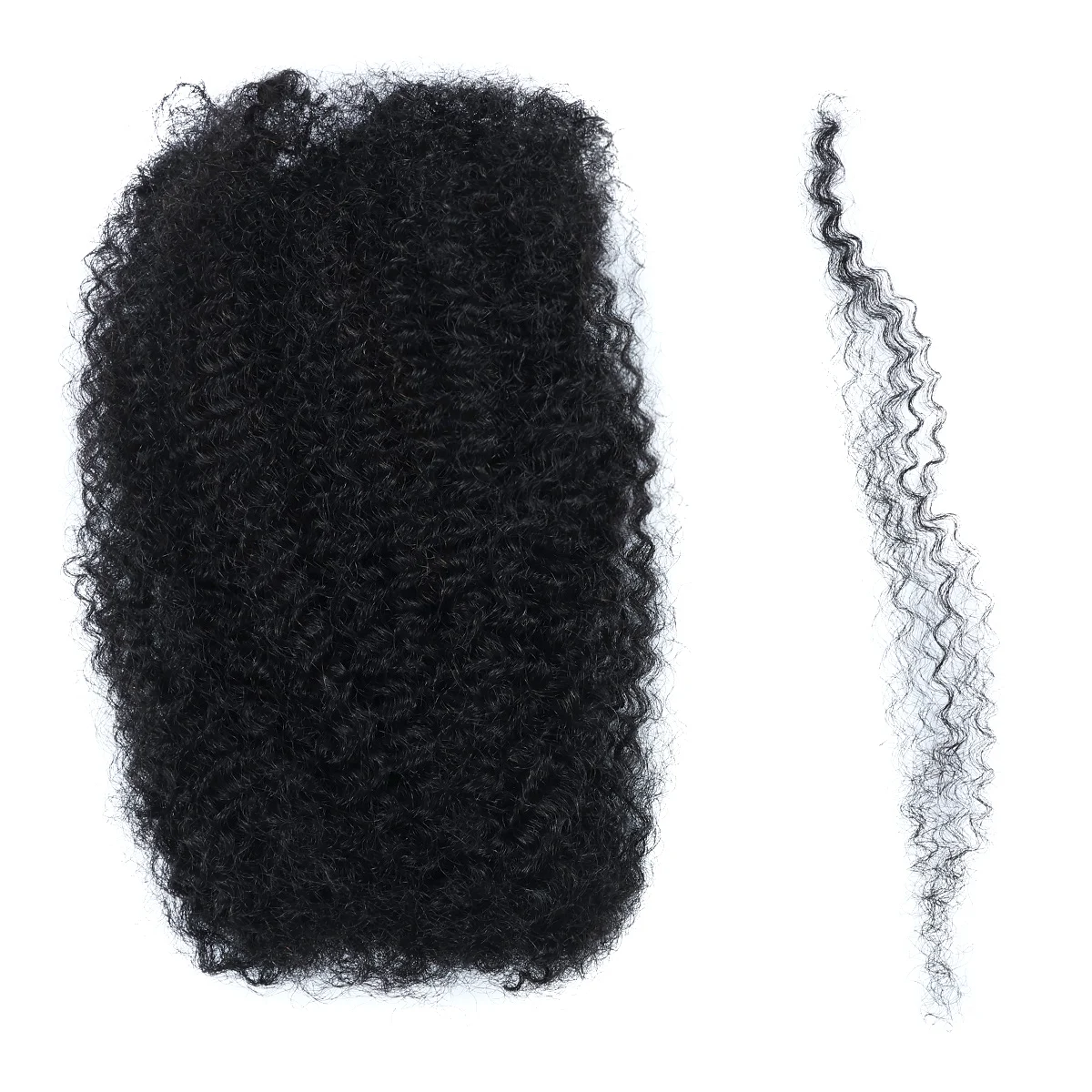 Afro kinky Hair Bulk Brazilian Remy Kinky Curly Human Hair Bulk 100% Human Hair Natural Color Bulk Hair HairUGo