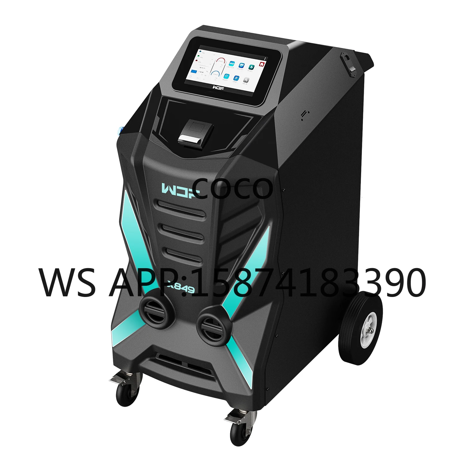 X849 Fully Automatic AC Service Unit, Dual Gas R134A/R1234YF Refrigerant Recycling Machine for Car Care