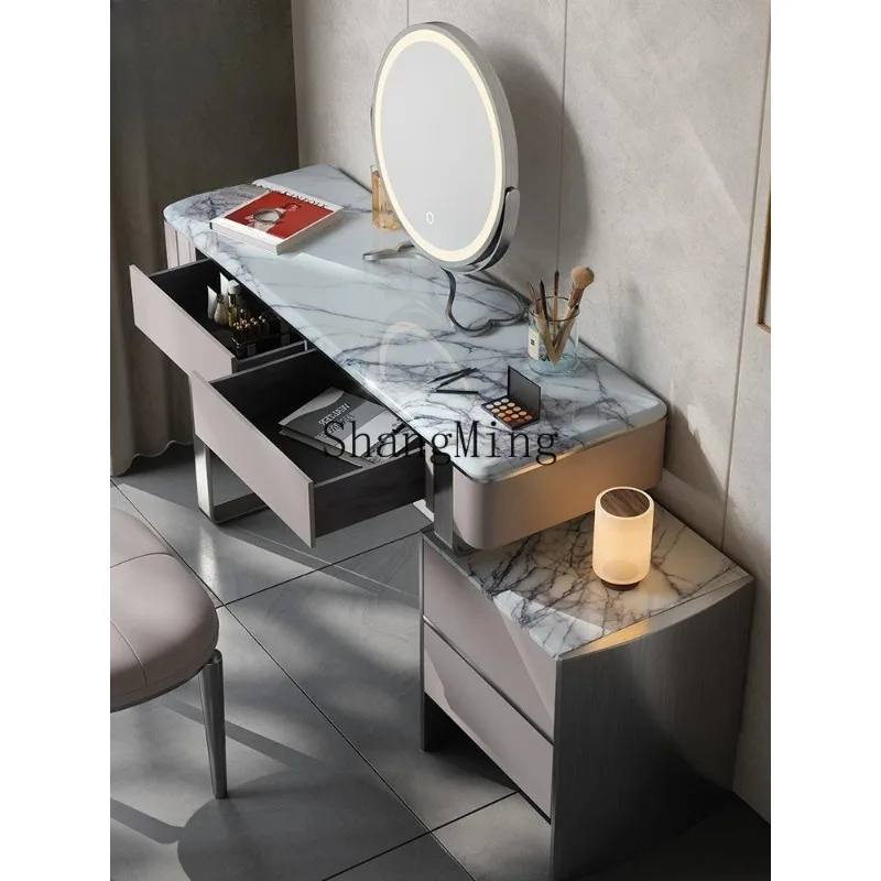 ZYY exquisite simple dressing table light luxury premium bedroom modern new telescopic marble dressing table