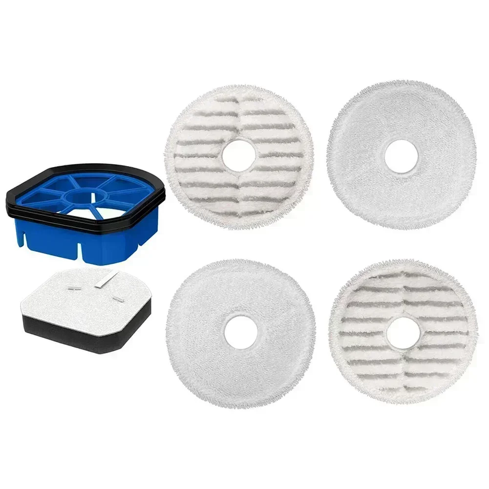 

Comprehensive Replacement Kit Sponge Filters Tank Lid and Cleaning Mop Cloths for Bissell For SpinWave+ Vacuum