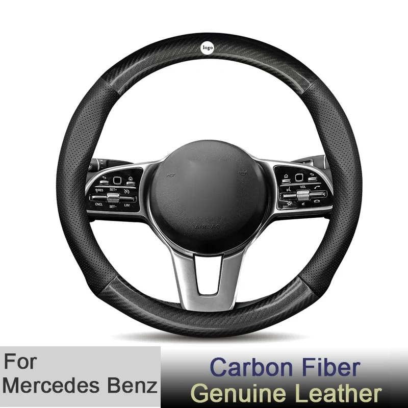 

Специальный чехол на руль Mercedes Benz A Class C Class E Class W210 W212 W204 E350 GLC300 AMG, автозапчасти из углеродного волокна