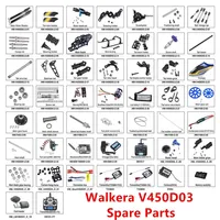 Walkera V450D03 Spare Parts Propeller Motor Servo Gear ESC Receiver Landing Ball linkage Hood belt axle Accessories Collection