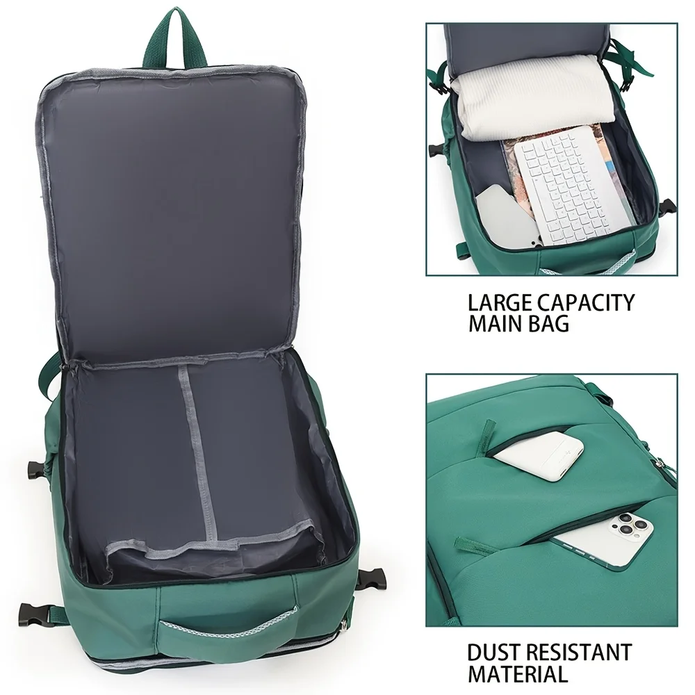 Leichter Freizeitrucksack für Paare, Reiserucksack für Damen, neuer Rucksack, Schultasche für Studenten, große Kapazität, Reise- und Pendlergepäck – Detail 10