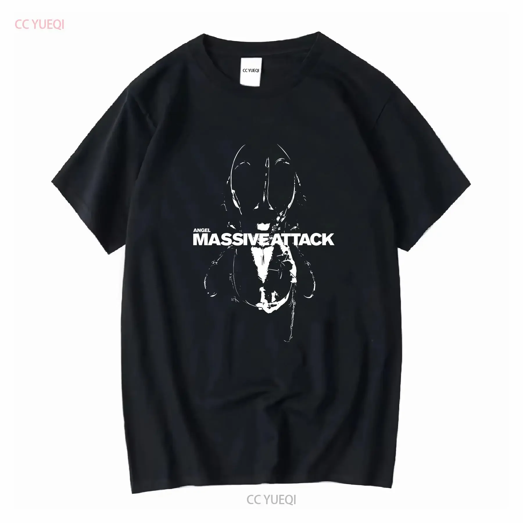 Camiseta unissex com capa do álbum Massive Attack Mezzanine Angel Robert 3D Del Naja Tricky Daddy G Electronic Rock Music T Retro