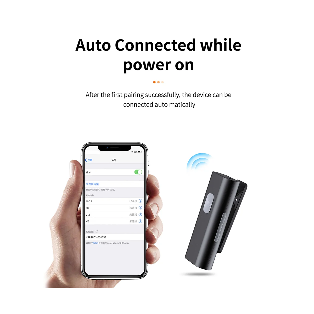 Penerima Audio mobil Bluetooth nirkabel, adaptor Bluetooth 5.0 Handsfree dengan dukungan pembaca kartu TF untuk Headphone Speakr mobil