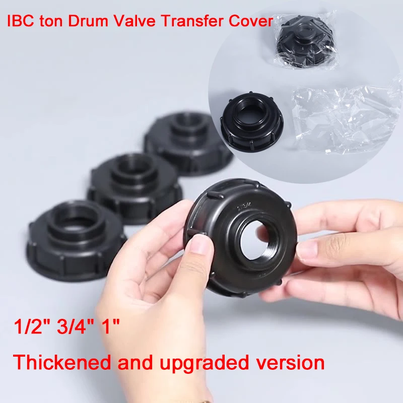 

Durable IBC Water Tank Fittings S60X6 Thread To 1/2" 3/4" 1" Garden Hose Connector IBC Tank Valve Replacement Adapter