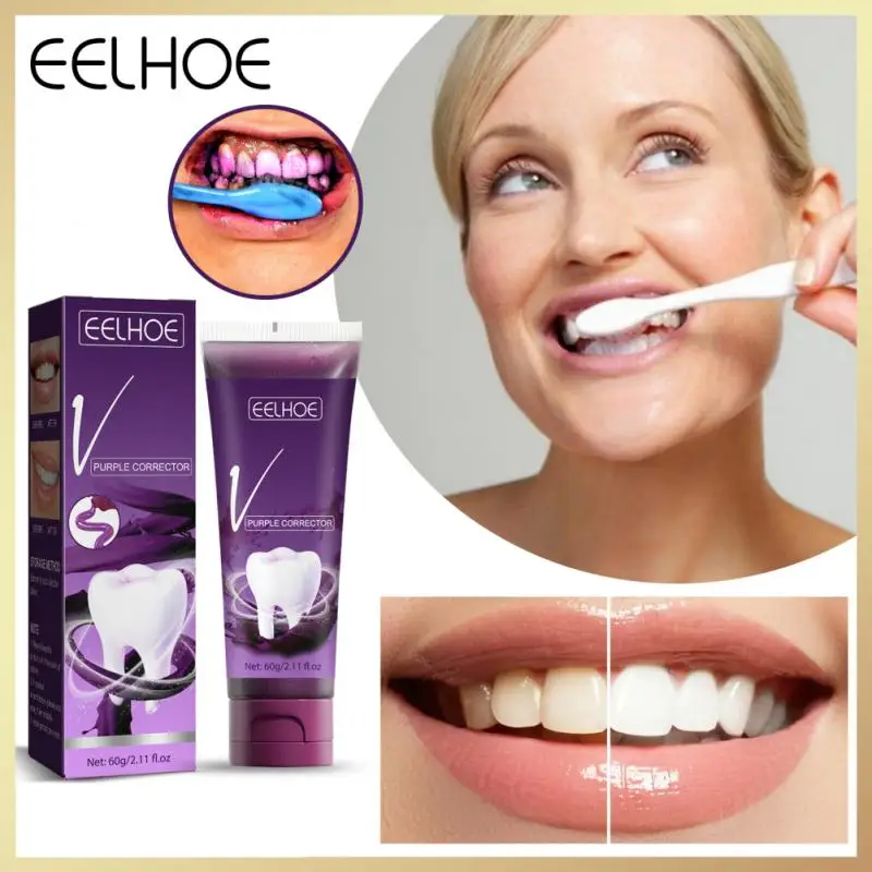 

Teeth Whitening Mousse Deep Cleaning Cigarette Stains Repair Bright Neutralizes Yellow Tones Dental Plaque Fresh Breath