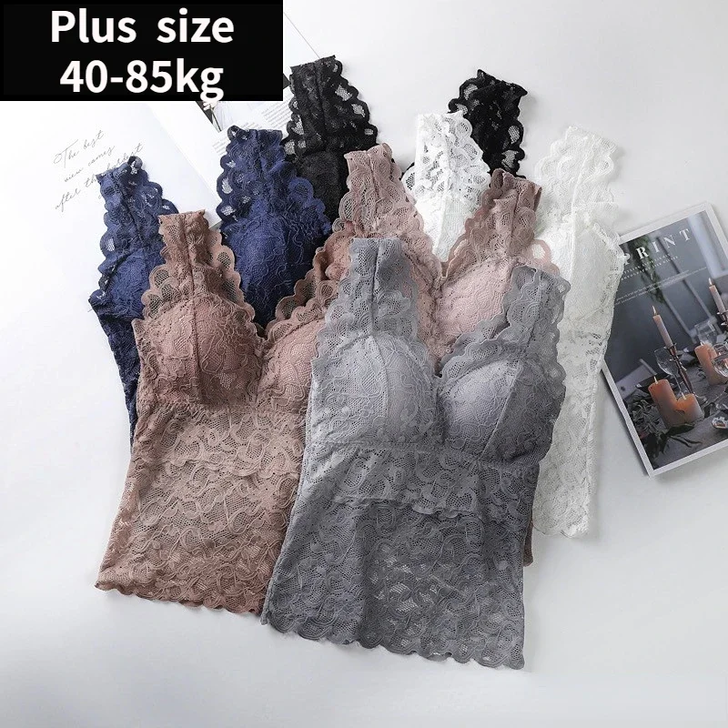 

Fashion Bottoming Underwear Thin Backless Sling Hollow Out Lace V-neck Vest Top Sleeveless Bra Vest Inside Wear