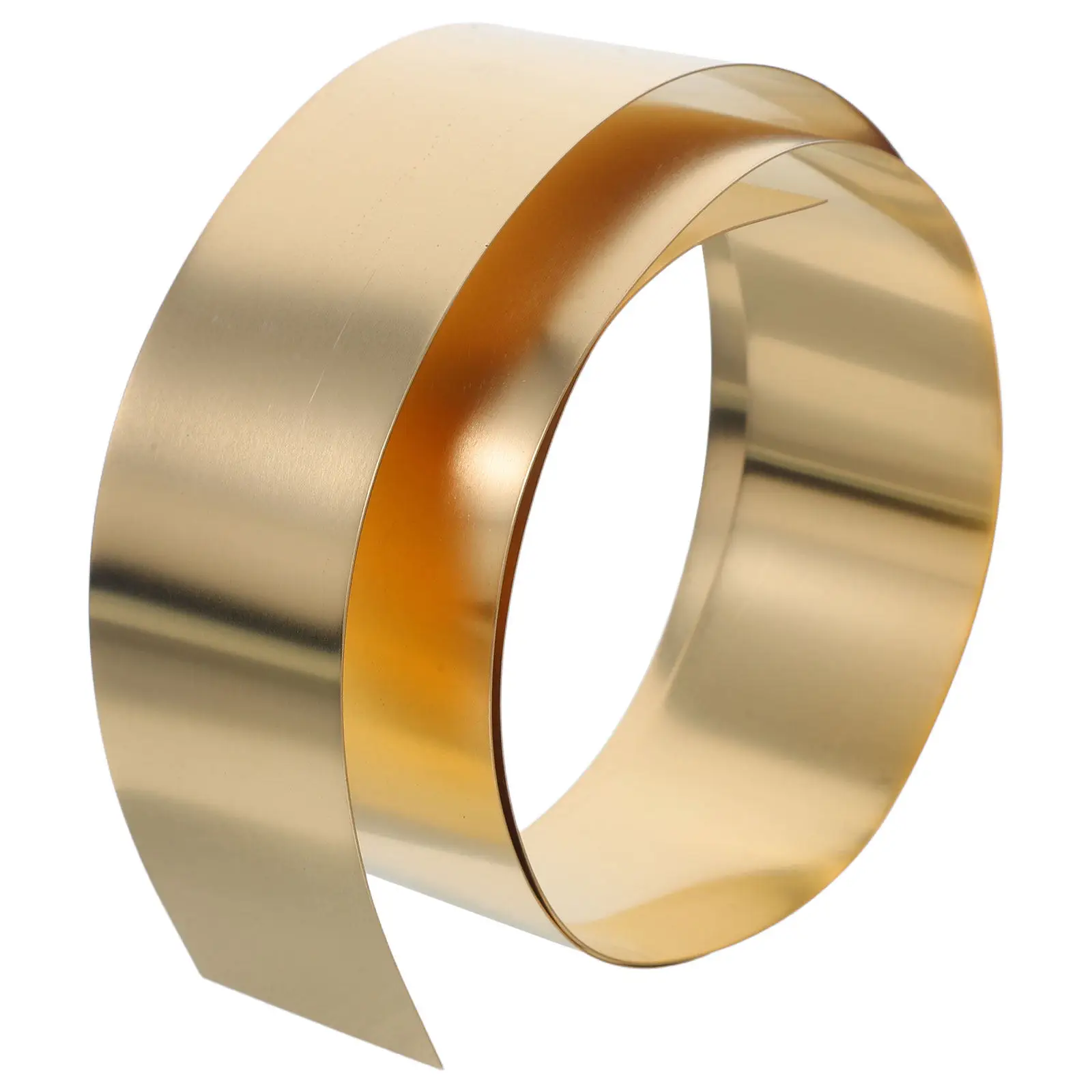 Thin Brass Foil Sheet Roll Excellent Formability Weather Resistant Brass Crafting Foil for Jewelry Making Plumbing Systems