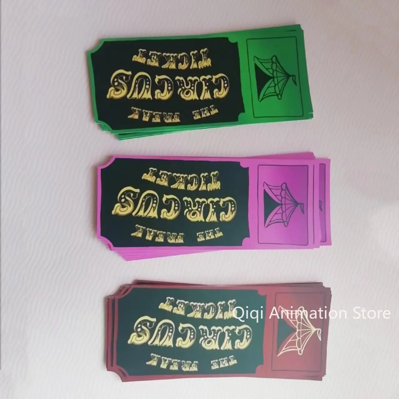 10PCS Anime The Freak Circus Comic convention   Little Card Card Cartoon Ticket For Collection Birthday Gift