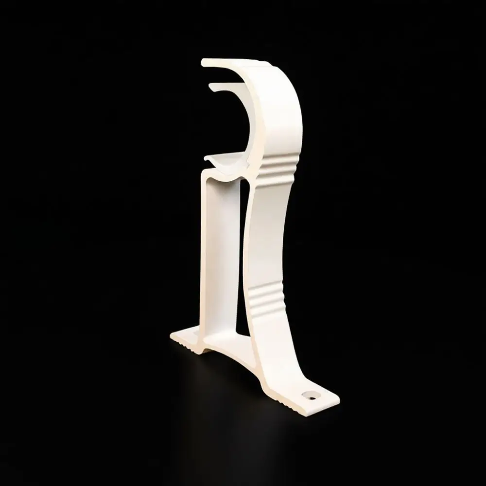 Reinforced Aluminum Curtain Rod Bracket Heavy Duty Wall Ceiling Mount Holder For Single Double Drapery Pole Fittings