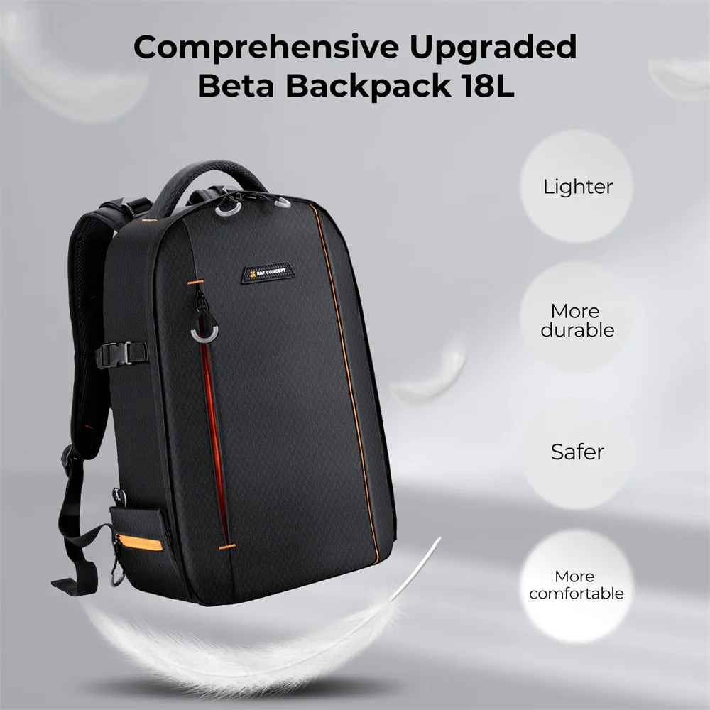 K & F Concept mochila para cámara profesional, bolsa grande impermeable para fotografía, con compartimento para trípode para ordenador portátil