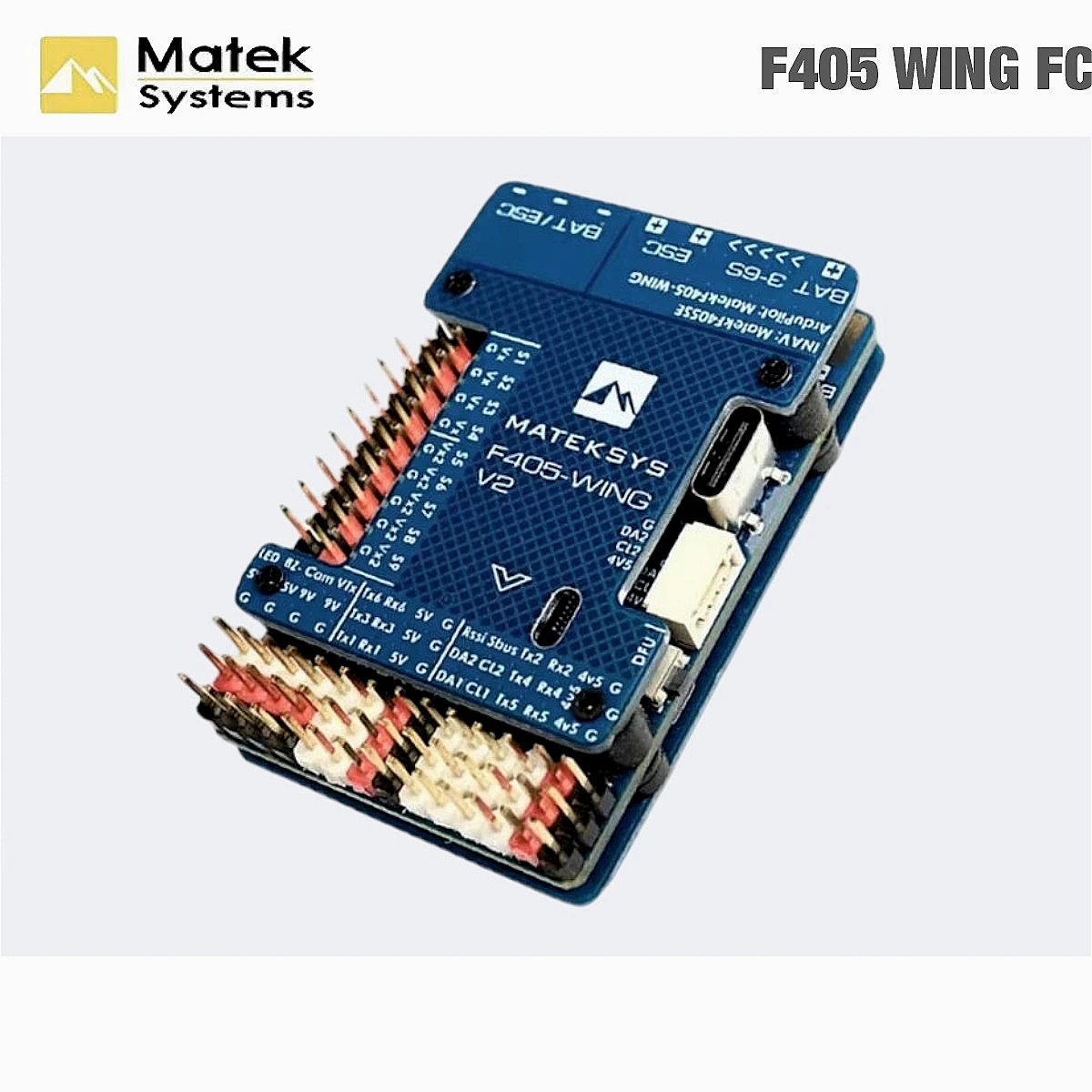 Matek Mateksys F405 WING V2 Flight Controller Built-in ICM42688P OSD SD Slot For ArduPilot / INAV Rc Toy Airplane