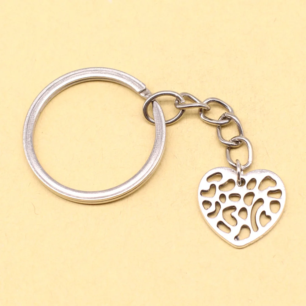 1 Piece 17x18mm Peach Heart Keychain For Keys Gift Ideas