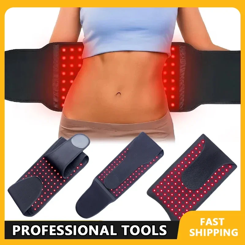 

2025 Red Light Therapy Waist Belt - 120 LEDs for Blood Circulation Relaxation Pain Relief Heating And Waist Care