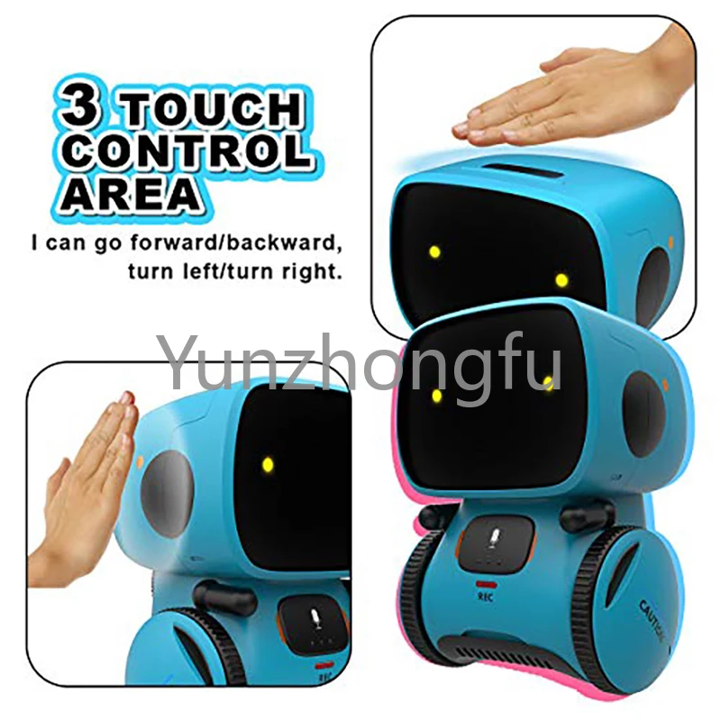 Newest Type Smart Robots Dance Voice Command 3 Languages Versions Touch Control Toys Interactive Robot Toy Gift for Children