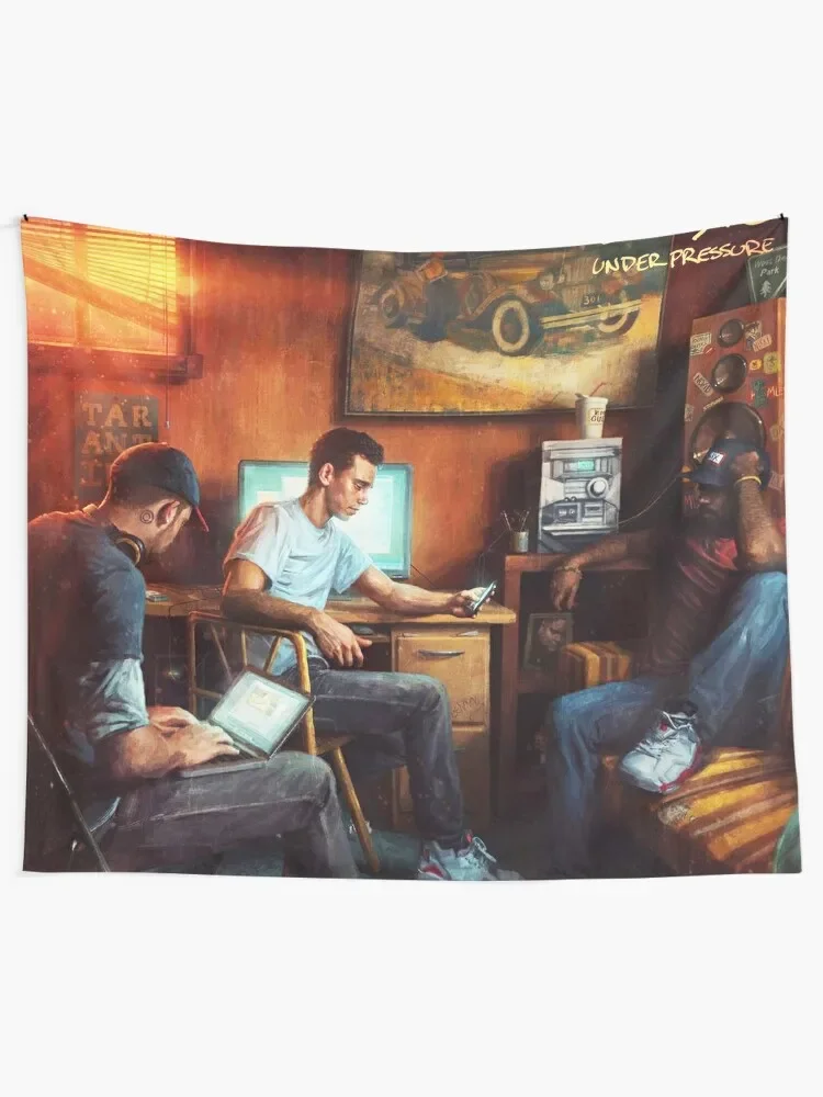 logic - under pressure 2021 siangminngu Tapestry Wall Art Wall Decor Room Decor Korean Style Wall Decorations Tapestry