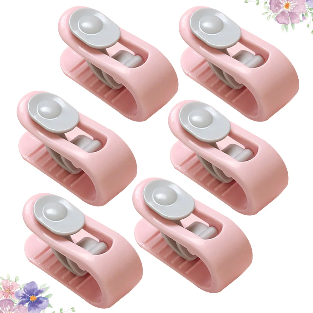 

1 Set 6pcs Quilt Holder Quilt Cover Non-slip Buckle Bed Sheet Clip Bed Sheet Fixed Buckle Household Quilt Fixator for Home Hotel