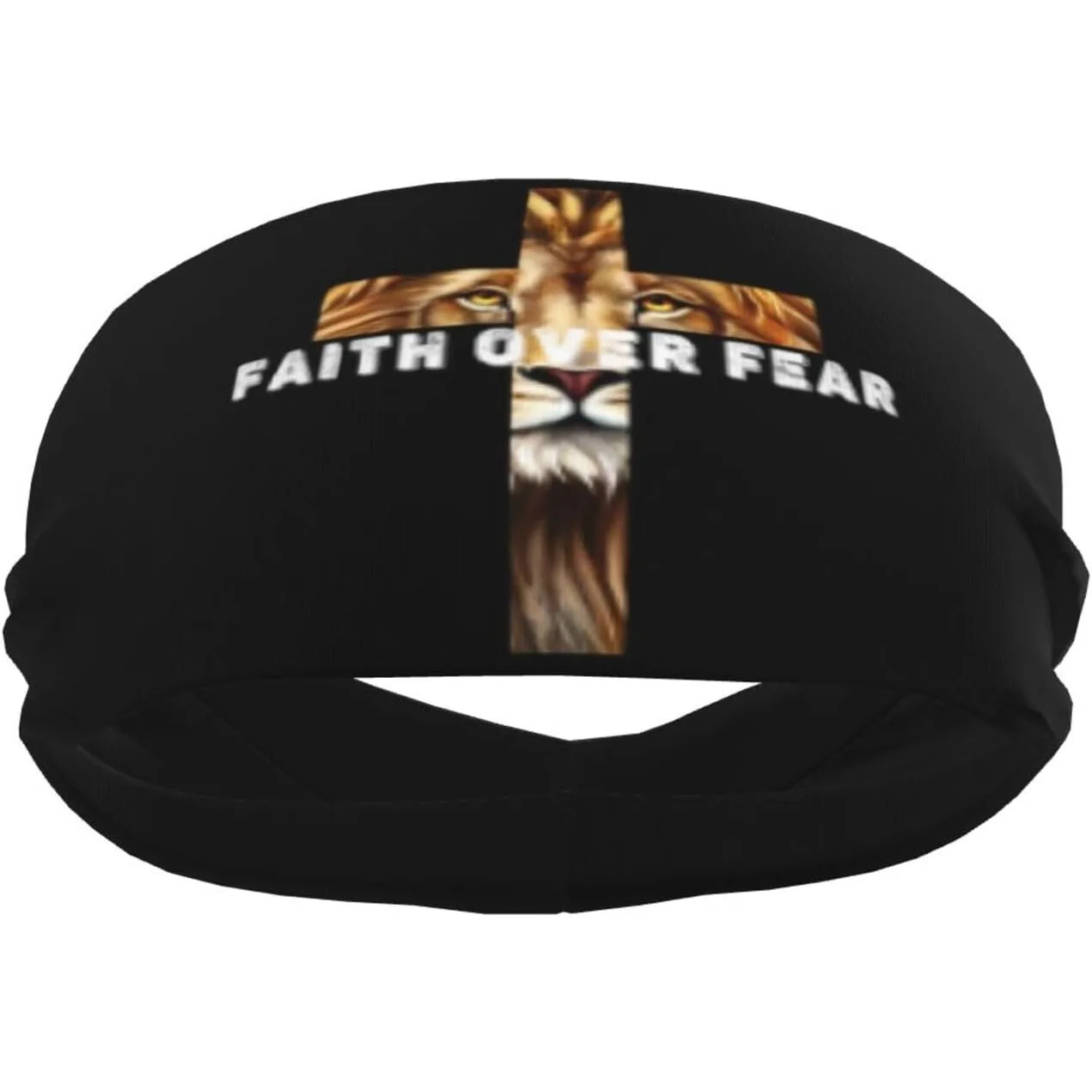 

Спортивная повязка на голову с изображением креста Иисуса для мужчин и женщин, унисекс, для тренировок, впитывающая пот