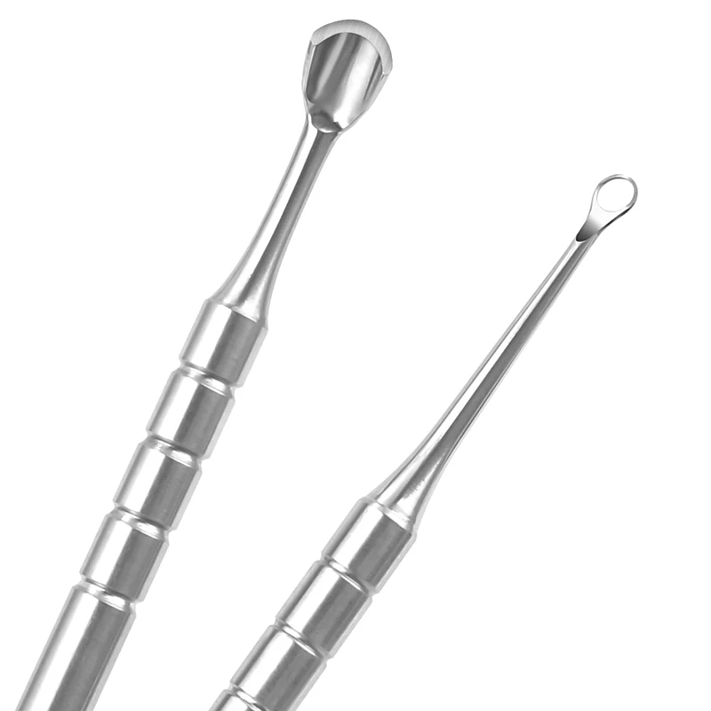 New Double-ended Nail Beveled Head Cuticle Pusher Remover Stainless Steel Cuticle Remover Manicure Sticks Nail Care Cleaner Tool