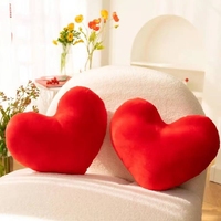 Cute Heart Shaped Pillow Soft Plush Throw Pillows Living Room Decor Valentines Day Wedding Gifts Love Pillow Heart Sofa Cushion