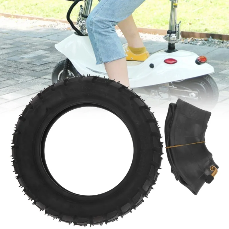 

10in Electric Scooter Tire With 10x2.5in Inner Tube Inflatable Rubber Tyre Replacement 255x80 Outer Tube 10in Tire Rubber Tyre