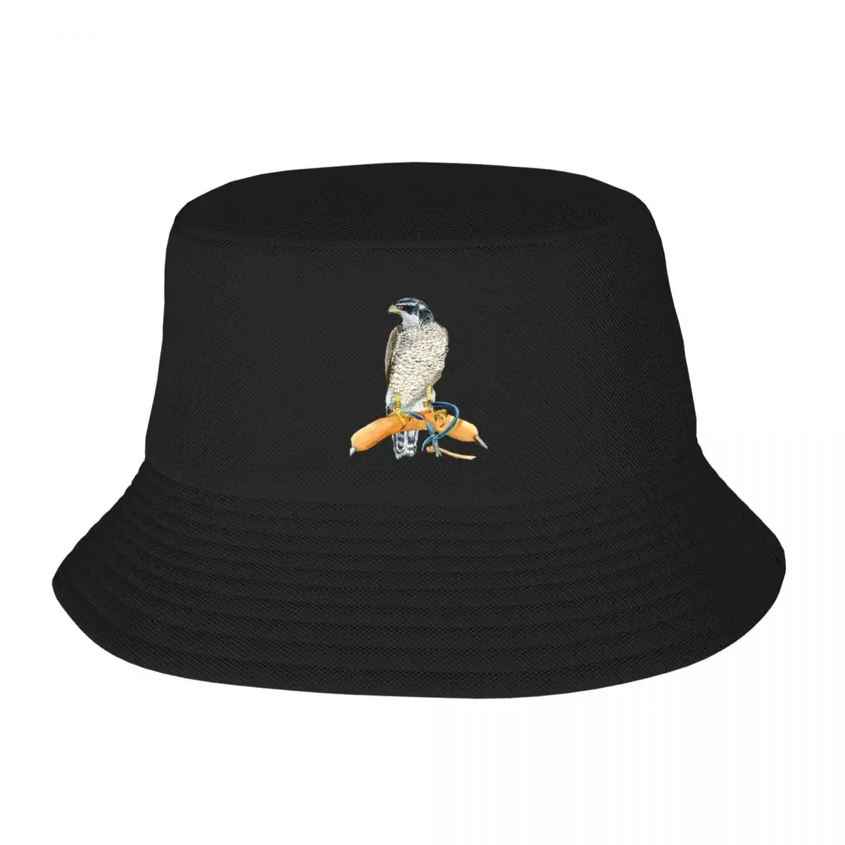 New Goshawk on bow perch Bucket Hat funny hat Beach Hat Man Men Hats Women's