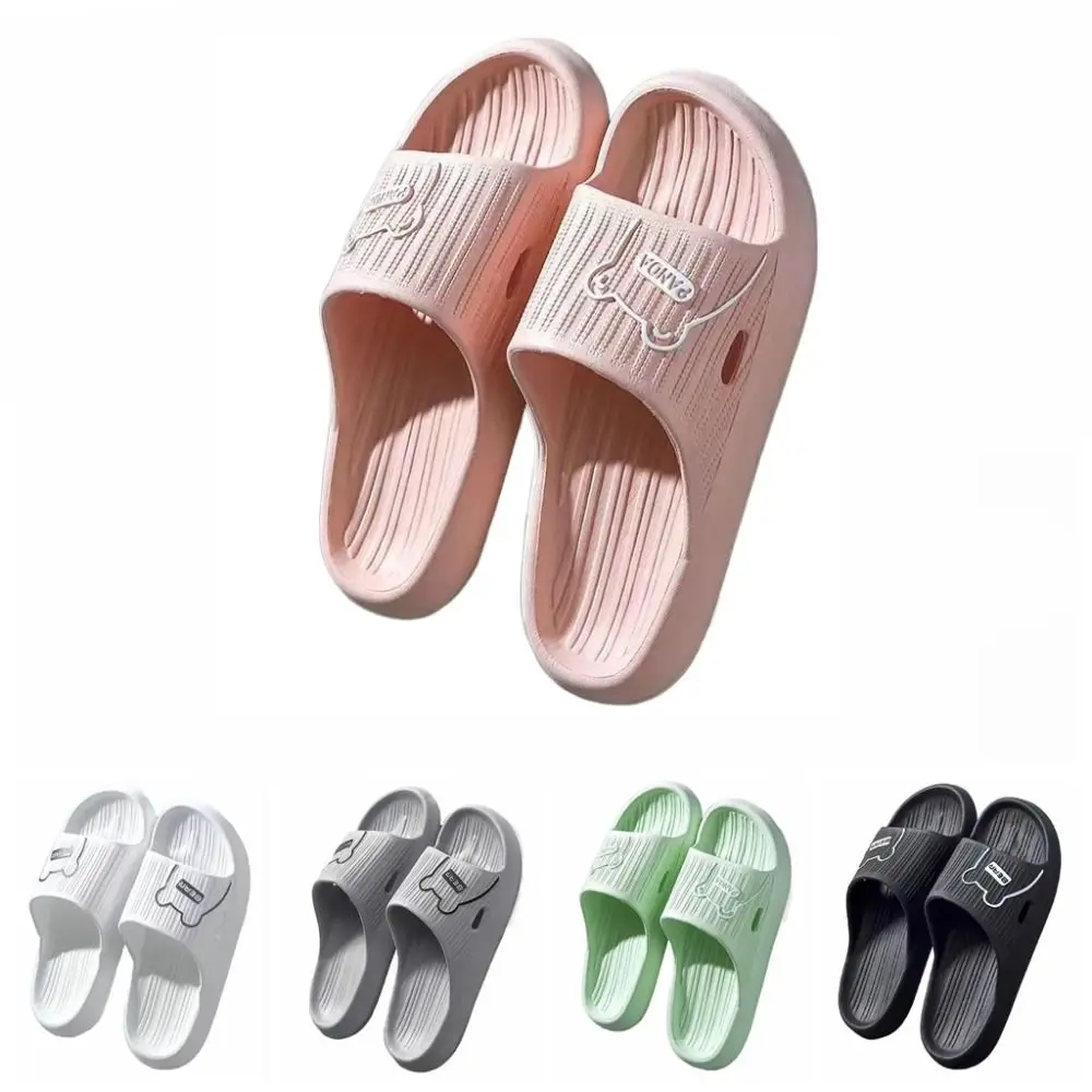 Comfortable Cartoon Bear Platform Slippers Women Anti Slip Soft Sole Slide Sandals Simple EVA Slippers for Men Shower - Image 6
